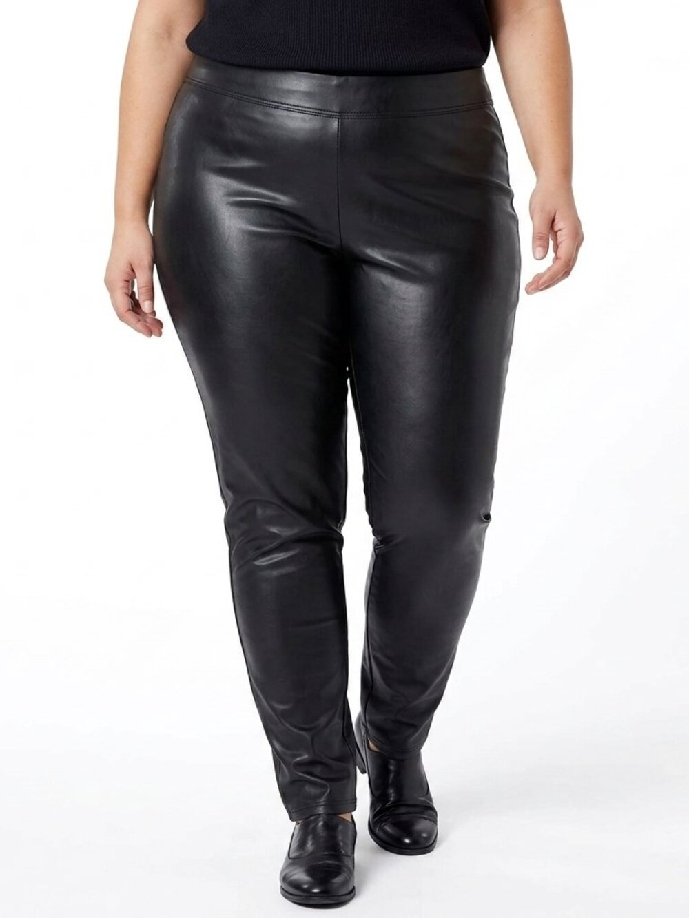 One 5 One Faux Leather Pull On Pant NEW- Sz. 2X